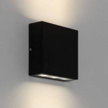 Elis Twin LED Outdoor Up Down Wall Light Black IP54