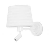 Michigan LED 2 Light Indoor Wall Light Reading Lamp White, E27