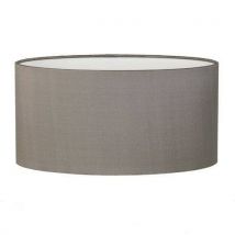 Oval Silk Oyster Fabric Shade