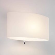 Tokyo Switched 1 Light Indoor Wall Light White Glass, E14