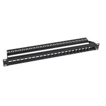 ECOLAN© Verteilerfeld 19" 1HE, 24-Port,  -- schwarz