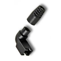 Knickschutztülle 90° oben/unten, schwarz --