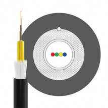INFRALAN© U-DQ(ZN)BH OS2 4E (1x4) -- Eca 3000N LSZH schwarz, 7,5mm G657A1