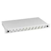 Spleißbox gr ausziehbar LC OS2 -- 6xDuplex-Kupplung