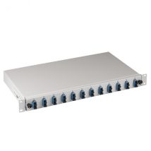 Spleißbox gr ausziehbar SC OS2 -- 24xPigtail & 24xSimplex-Kupplung