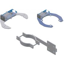 Montagewinkel für Dome Muffen oval --