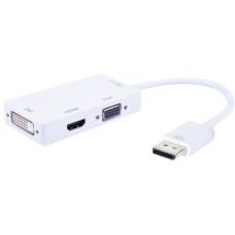 Adapter - DisplayPort 1.2 Stecker auf -- HDMI/DVI/VGA