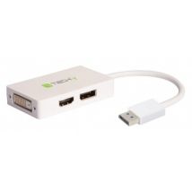 3-in-1 Adapter von DisplayPort auf DVI -- HDMI und DP