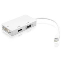 Adapter 3 in 1 Mini DisplayPort -- (Thunderbolt) auf HDMI / DVI / VGA