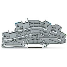 WAGO 2003-6646 Installationsetagen- klemme,N/L/PE,Push-in CAGE CLAMP ,grau