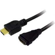 LogiLink HDMI-Kabel Ethernet A -> A St/Bu  2.00m Gold Verl.