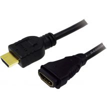 LogiLink HDMI-Kabel Ethernet A -> A St/Bu  5.00m Gold Verl.