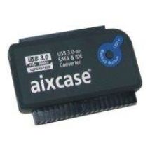 aixcase USB 3.0-to-SATA&/IDE-Konverter OTB, mit Netzteil TÜV