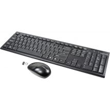 Logilink Tastatur Wireless 2,4GHz mit Maus black