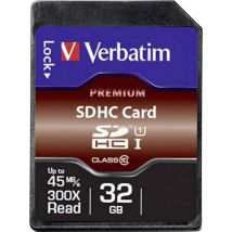 SD Card  32GB Verbatim SDHC Premium Class 10 retail