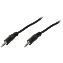 Logilink Audiokabel 1x 3,5mm -> 1x 3,5mm St/St  1.00m bk
