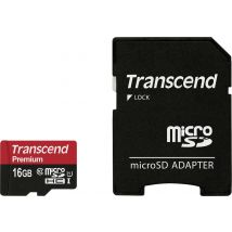 SD microSD Card  16GB Transcend SDHC UHS1 w/adapter