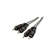 Schwaiger Audiokabel Cinch Audioverbindung  5,0m     Schwarz