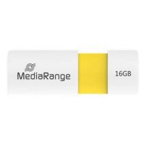 MediaRange USB-Stick 16GB USB 2.0 Slider yellow