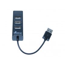 MediaRange USB-HUB 4-Port USB 2.0 extern schwarz