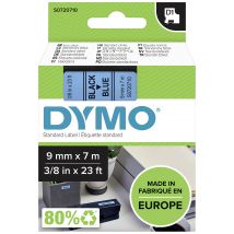 DYMO D1  Schriftband         9mmx7.0m schwarz->blau