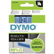 DYMO D1  Schriftband 45016  12mmx7.0m schwarz->blau