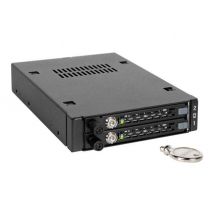 We-Ra. IcyDock 2x6,3cm SATAI-III/SAS HDD&SSD in 1x3,5 Metal