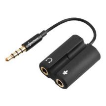 Sharkoon Headset Adapter 3,5-> Headset/Mic 12cm PMP35 TRRS