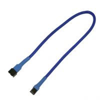 Nanoxia Kabel 3-Pin Verlängerung, 30 cm, blau