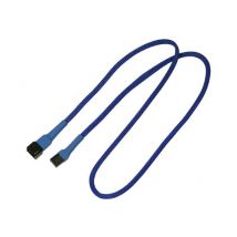 Nanoxia Kabel 3-Pin Verlängerung, 60 cm, blau