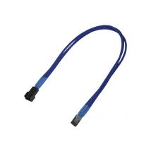 Nanoxia Kabel 3-Pin Verlängerung, 30 cm, Single, blau