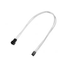Nanoxia Kabel 3-Pin Verlängerung, 30 cm, Single, weiß