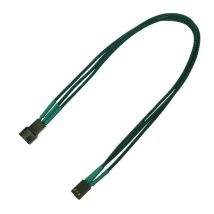 Nanoxia Kabel 3-Pin Molex Verlängerung, 30 cm, grün