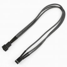 Nanoxia Kabel 3-Pin Verlängerung, 30 cm, Single, carbon