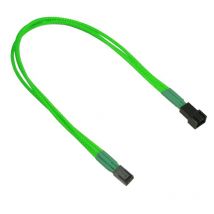 Nanoxia Kabel 3-Pin Verlängerung, 30 cm, Single, neon-grün