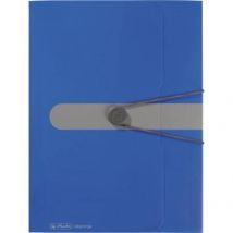 Herlitz Gummizugmappe  A4 PP opak blau