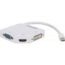 MANHATTAN 3-in-1  4K Mini-DisplayPort-Adapter HDMI/DVI/VGA