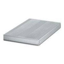 aixcase Gehäuse silber USB2.0 2.5 6.4cm SATA HDD ALU