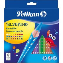 Pelikan Buntstifte SILVERINO 3-eckig dünn BD24LN  24Stk.