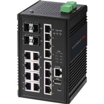 EDIMAX Switch Industrial 16-Port Gig. PoE+ WebM. 8xPoE+/4xSF