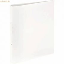 PAGNA Ringbuch A4 25mm PP 2-Ring-Mechanik weiß