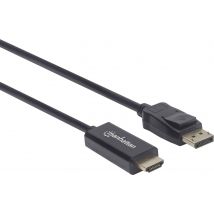 MANHATTAN 1080p DisplayPort auf HDMI-Kabel schwarz 3m
