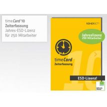 REINER SCT timeCard 10 Zeiterf. Erw. 250 MA 1 Jahr Laufzeit