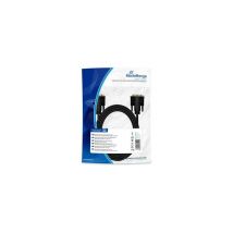 MediaRange DVI Anschlusskabel 2x DIV (24+1-polig) 2m schwarz