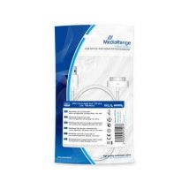 MediaRange Lade- & Datenk. USB 2.0 auf Apple Dock 1m