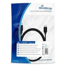 MediaRange Lade- & Datenkabel USB 3.0 auf USB Type-C 1.8m sw