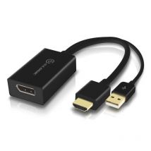 Alogic Adapter Konverter HDMI -> DisplayPort M/F     schwarz