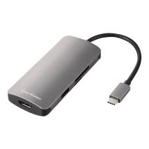 Sharkoon Multiport Adapter USB 3.0 Type C dunkel grau