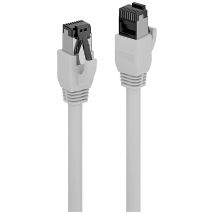 LINDY Patchkabel Cat.8.1 S/FTP LSZH Kabel, grau, 2m