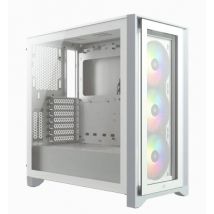 CORSAIR Geh Midi iCUE 4000X RGB (Tempered Glass) White